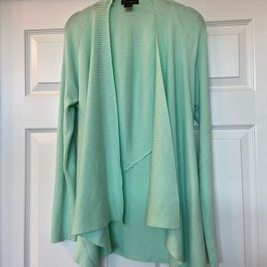 Sea foam flyaway cardigan, size L